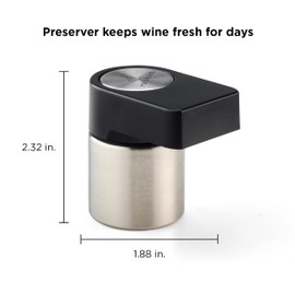 Rabbit Bottle Stopper, 1.9x1.5x2.3, Black