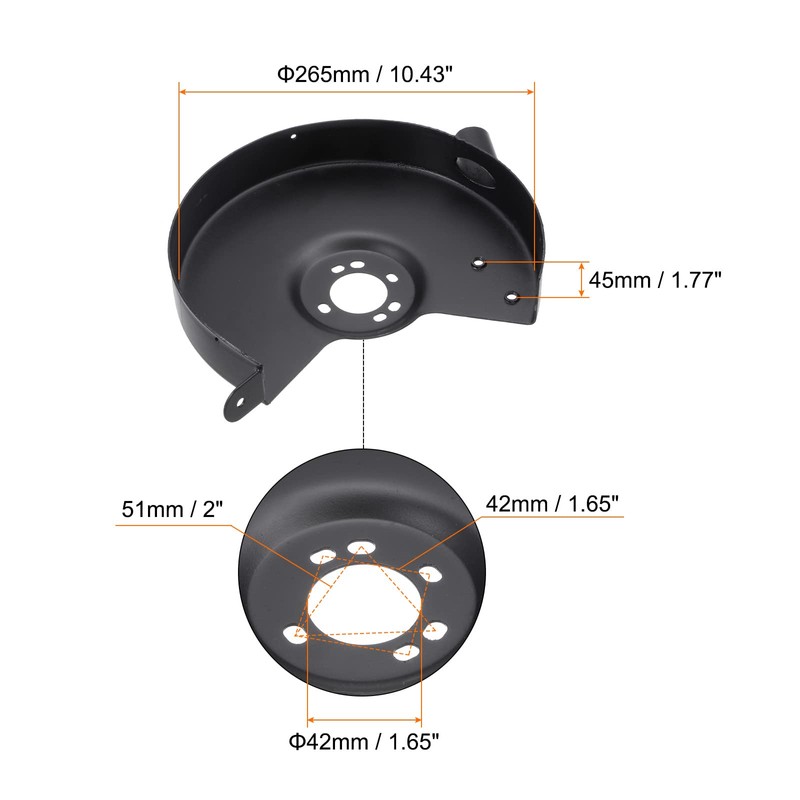 HARFINGTON Bench Grinder Wheel Inner and Outer Right Guard Cover