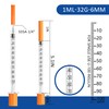 U-100 1ml Syringe 32G 1/4 Inch(6mm) , Syringes for Lab