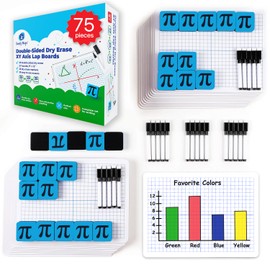 25 Pack Double-Sided Dry Erase Graph Lap Boards - 12''x9'', Class Set of Individual Classroom Whiteboards for Students, XY Axis Graphing Lap Board, Math Teacher Supplies for Classroom - Simply Magic