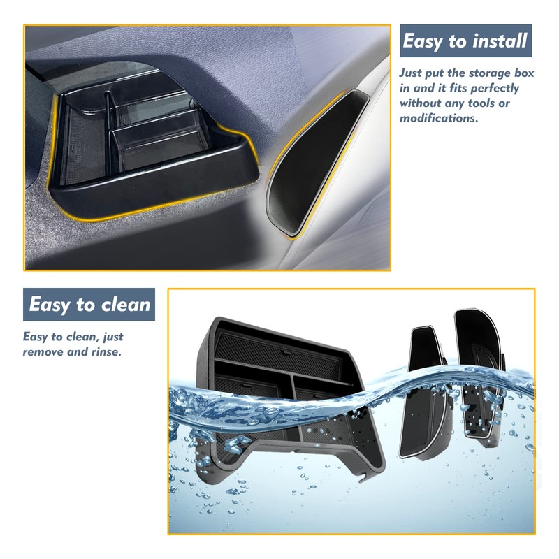 EUEKY 2024 2025 VW ID.4 Center Console Organizer Door Handle