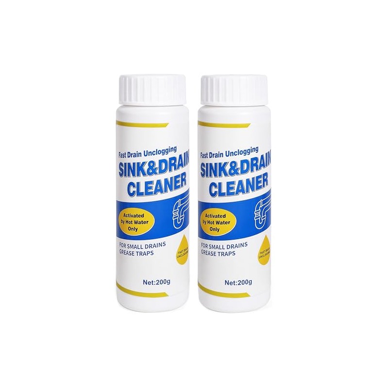 Fast-Acting Drain Cleaner Powder for Home Plumbing Maintenance
