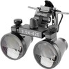 EUSTOMA Clip-on Magnifier Mini Binocular Magnifier Attaches to Glasses/Goggles, Lightweight,