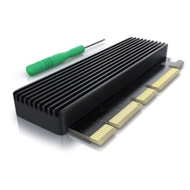 CSL - PCIe expansion card for M.2 Key-M SSDs - low profile format - adapter card - up to 3938 Mbytes - NVMe standard instead of AHCI - PCIexpress instead of SATA - PCIe x4 or x16