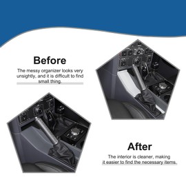 Bekantogy Car Center Console Storage Tray Compatible with INEOS Grenadier 2020-2024 Gear Shifter Console Side Storage Box Tray Non-Slip Storage Tray Interior Storage Box (Gray)