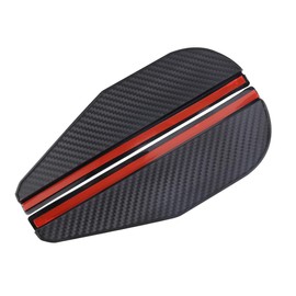 POPSTORE 2Pcs Car Rearview Mirror Rain Eyebrow Waterproof Rain Shield Universal Rear View Side Mirror Rain Board Sun Visor Shade Shield for Most Cars (Black)