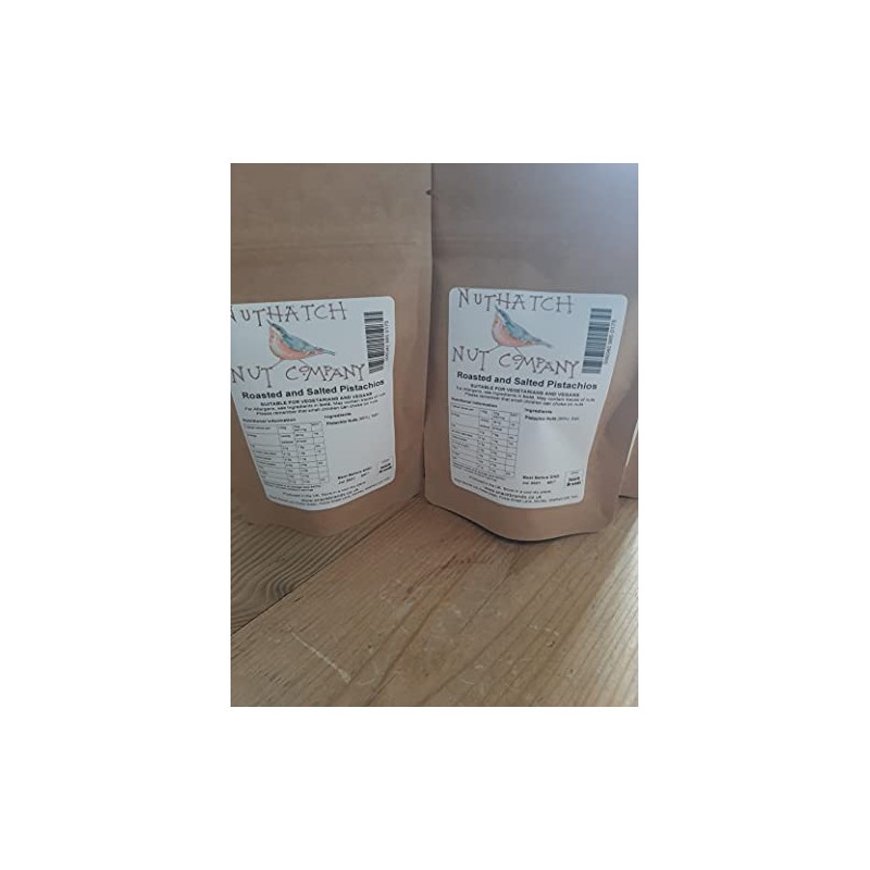 1 x 500g Nuthatch Nut Company Roasted and Salted Pistachio