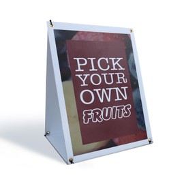 Pick Your Own Fruits Sidewalk Sign 24 Inch x 36 Inch A-Frame Images On Both Sides | Local Orchards, Fresh Produce, Family-Friendly Events | Made in USA