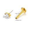 KaseStyle G23 Titanium Threadless Push-in Labret Lip Monroe Tragus Earrings