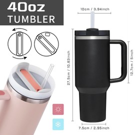 40 OZ Pineapple Tumbler with Handle.Unique Birthday Christmas Gifts for Pineapple Lovers.Personalized Gifts for Women & Men