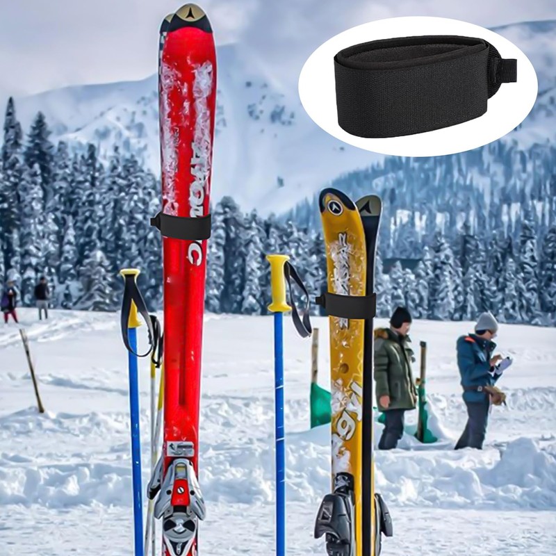 YSJCHEBS 8 Stück Skigurte, Snowboard-Bindungswerkzeuge, Nylongurte, Elastische Gurte, Verstellbare Gurte
