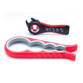 Pack of 2 Bottle Openers for Seniors, Can Opener with Cap, 5-in-1 Lid Opener Screw Jars & 4-in-1 Jar Opener Screw Cap Opener, Twist Cap Opener Aid Weak Hands Arthritis