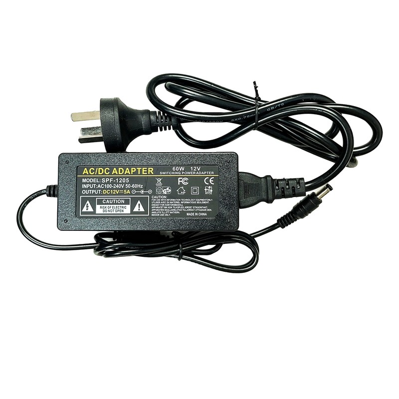 Neon Power Supply DC Power Adapter, 12V 5A 60W with