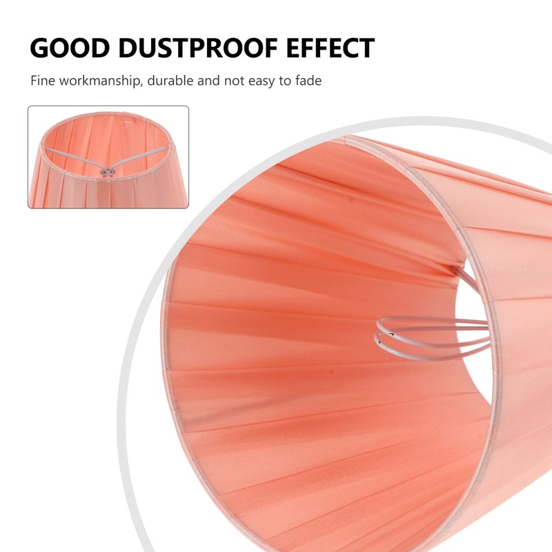 DOITOOL Pleat Lamp Shade,3.5 5.5 Bottom x 4.9 High,Small Table