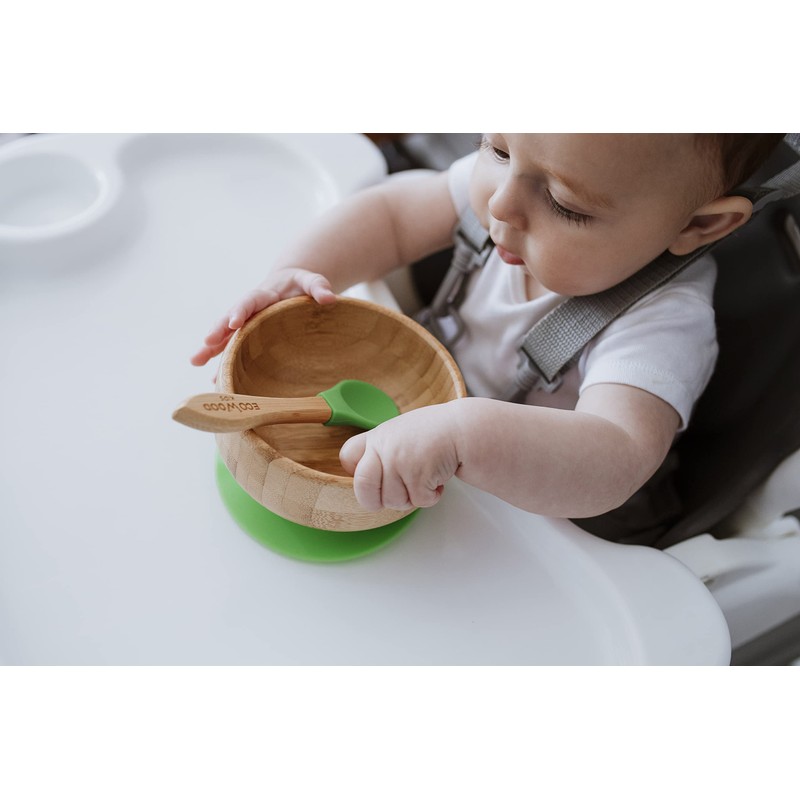 Ecowood® Tazón/Plato Hondo/Bowl de Bambú para Bebe y Niño -