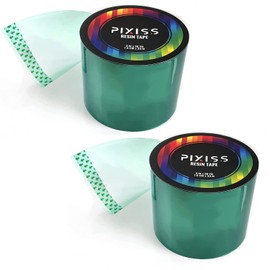 Pixiss 2 Pack - Epoxy Resin Tape Mold Release Tuck Tape for Epoxy Resin - Extra Wide Polyester Tape for Resin UV Tape Release Film, Tape for Epoxy Resin Molding Easy Peeling