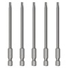 FOCMKEAS 5PCS T10 Magnetic Tamper Proof Torx Screwdriver Bits, 1/4