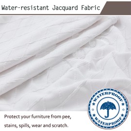 KELUINA Bar Chair Stool Covers, Stretch Removable Washable Chair Slipcover for Short Swivel Dinning Chair Back Chair Bar Stool Chair (Cream White,Set of 4)