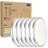6PACK LED Flush Mount Ceiling Light, 3CCT Selectable 3000K-4000K-6500K &