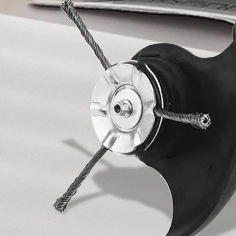 Steel Wire Wheel Grass Trimmer | String Cutter 6 Inch