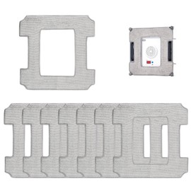 Pack of 8 Cleaning Pads for Ecovacs W1 Pro/W1/W2 Omni/W2 Window Cleaning Robot for Ecovacs Winbot Window Cleaning Robot Microfibre Mop Cleaning Cloth for Dust Windows Effective, Stains