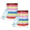 BIHRTC 20 pcs Colorful Soft Plastic Spiral Coil Wrist Band