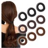 Herbeluemily Hair Rubber Spring Rubber Spiral Hair Rubber Natural Color
