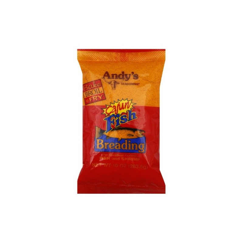 Andy's Cajun Fish Breading, 10-Ounce (Pack of 2)
