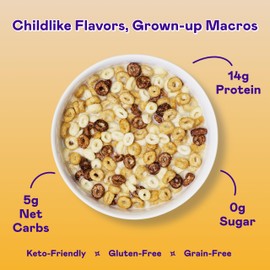 Magic Spoon Cereal - High Protein Cereals - Sugar Free Snacks & Breakfast Food - Grain & Gluten Free Cereal - Healthy Snacks for Kids & Adults - Low Carb & Keto Friendly - 4 Pack, Smores