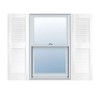 BUILDER'S CHOICE EVL12047WH Shutters, 12" x 47", White