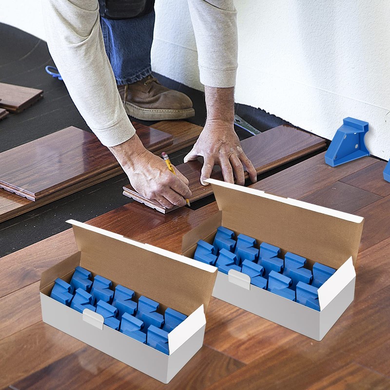 Upgraded 40 Pack Flooring Spacers Laminate Flooring Installation Kit with