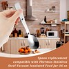 Nogeqi Set of 2 Stainless Steel Folding Spoons for Yoghurt
