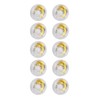 10pcs Round Gold Sequins Inflatable Drink Cup Holders Swimming Pool