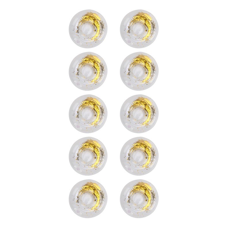 10pcs Round Gold Sequins Inflatable Drink Cup Holders Swimming Pool