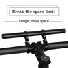XNX Bike Bicycle Double Handlebar Extender Extension,20 cm Aluminum Alloy