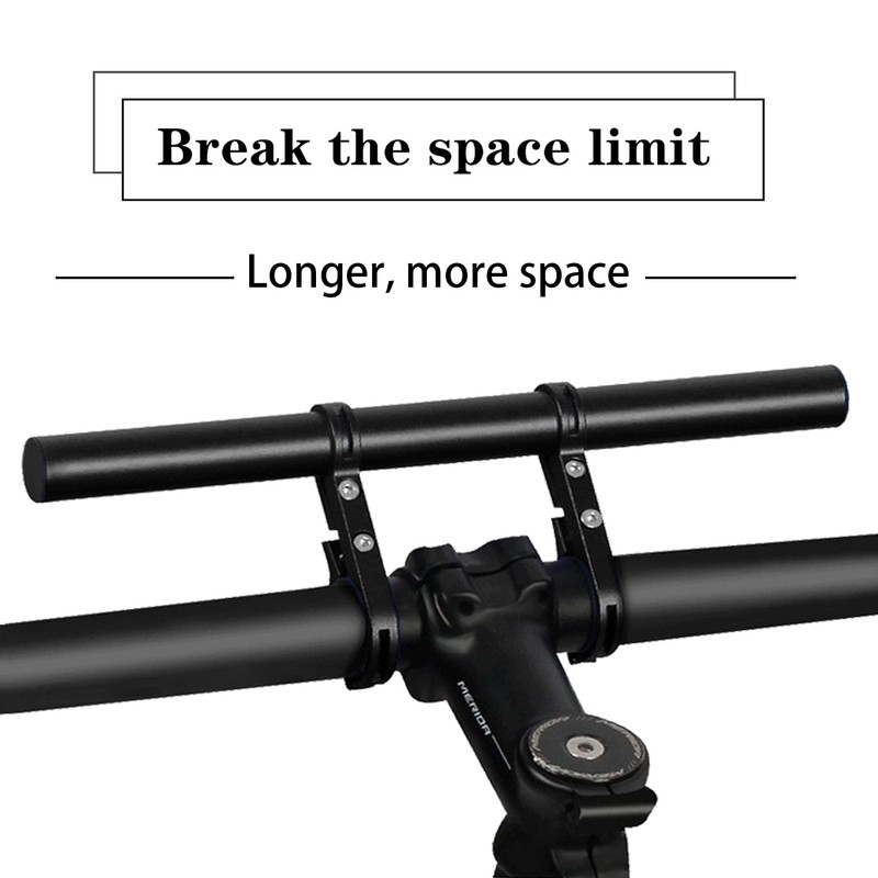XNX Bike Bicycle Double Handlebar Extender Extension,20 cm Aluminum Alloy