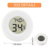 Digital Mini Thermometer Round Hygrometer, 3-Pack, LCD Display, Indoor Temperature