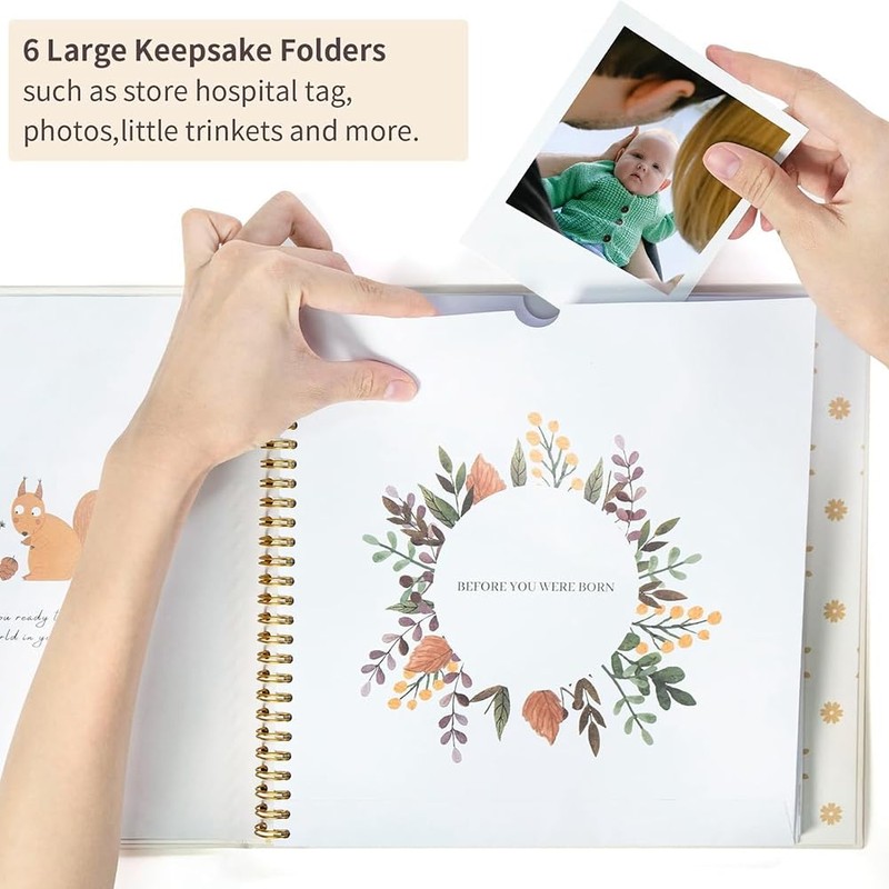 Baby Memory Book Scrapbook Photo Album Pregnancy Diary Cute Animal