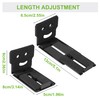 Alyphyly Adjustable Soundbar Mount, Universal Sound Bar Wall Brackets Works