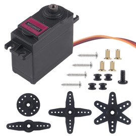 Alinan 6pcs MG996R 180 Degree Neutral Mark High Speed Torque Digital Servo Motor for Smart Car Robot Boat RC Helicopter