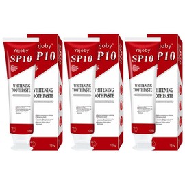 Yejoby [Upgraded Version] 2 Pack SP-10 Probiotic Whitening Toothpaste – Ultra Whitening & Stain Removal, Deep Cleaning, Fresh Breath Formula with Probiotics #springtok - Specification: SP10 Toothpaste-3Pcs
