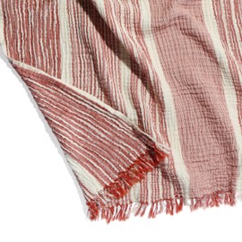 Black & White Brands Turkish Muslin Pool/Beach Wrap - Ultimate Soft Luxury 100% Cotton 4 Layer (2 XL Brick Red Lightweight Wraps, 37x70)