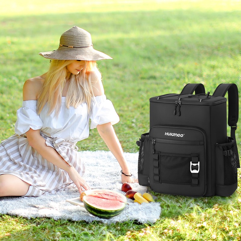 Hulongo Large 52cans Waterproof Insulated Cooler Backpack for Men &