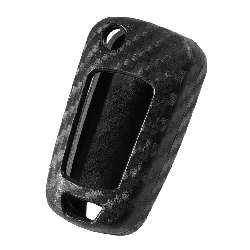 WORCAS Key Fob Case Carbon Fiber Pattern Silicone Cover Compatible