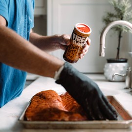 Fire & Flavor Texas Style Brisket Dry Rub Seasoning - BBQ Rub for Beef, Chicken, and Pork - 9oz