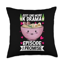 Just One More Episode I Promise Korean Drama K-Pop K-Drama Throw Pillow