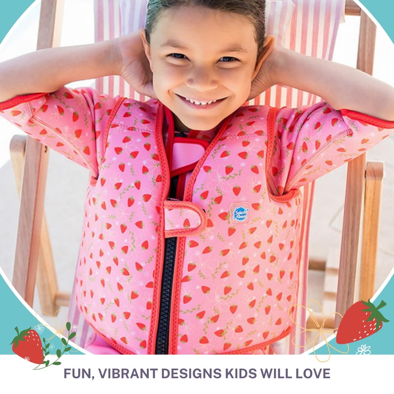 Splash About Go Splash Swim Vest, Strawberry Field, 4-6 Years