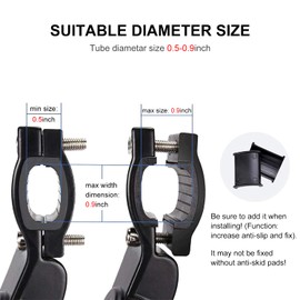 ZFYQ Bicycle Kickstand Aluminium Adjustable Bicycle Backrest Holder with Hexagonal Key and Bicycle Bell
