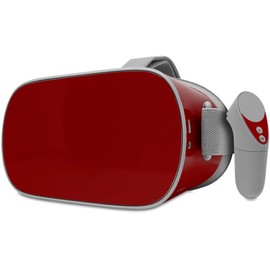 Decal Style Skin Wrap Compatible with Oculus Go Headset - Solids Collection Red Dark (Oculus NOT Included)
