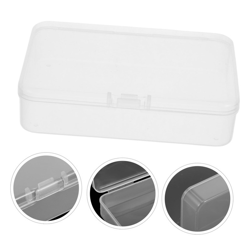 Operitacx 10pcs Small Plastic Storage Boxes Lids for Organizing Trading